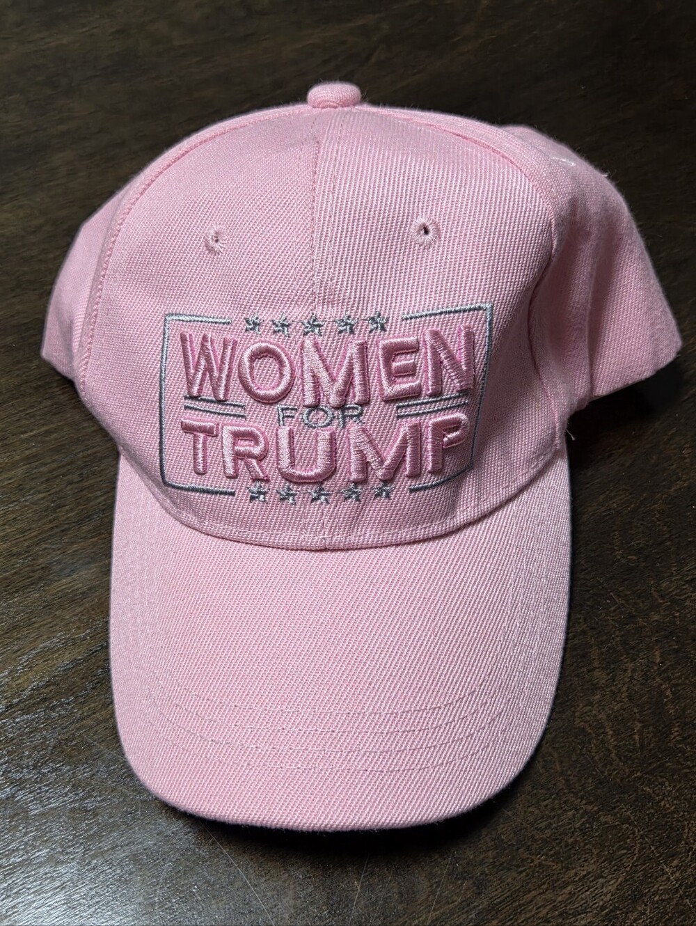 Women for Trump Pink Embroidered Baseball Cap